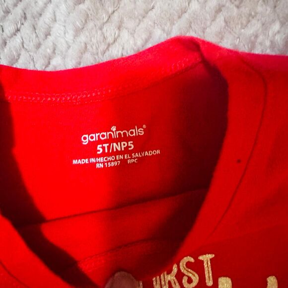 Girl’s Christmas Shirt Size 5 - Picture 3 of 4